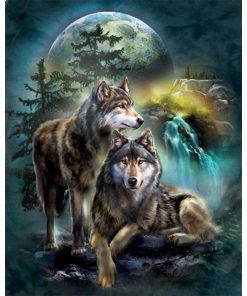 Wolf-Paint by Numbers-30*40cm/40*50cm