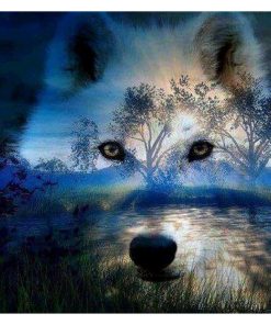 Wolf-Paint by Numbers-16x16/40x40cm