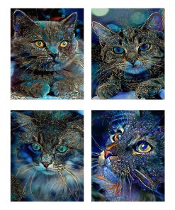 Cat in different forms-Paint by Numbers-16x20/40x50cm